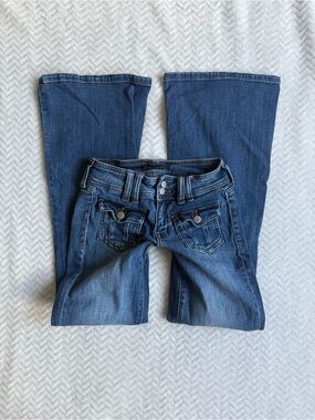 Y2K 2000s Aeropostale Low Rise Flare Jeans Size 000